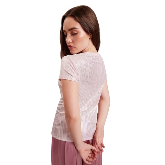T-shirt Met Korte Mouwen En Ronde Hals Van Metallic T-shirt Van Ted Baker - Image 4