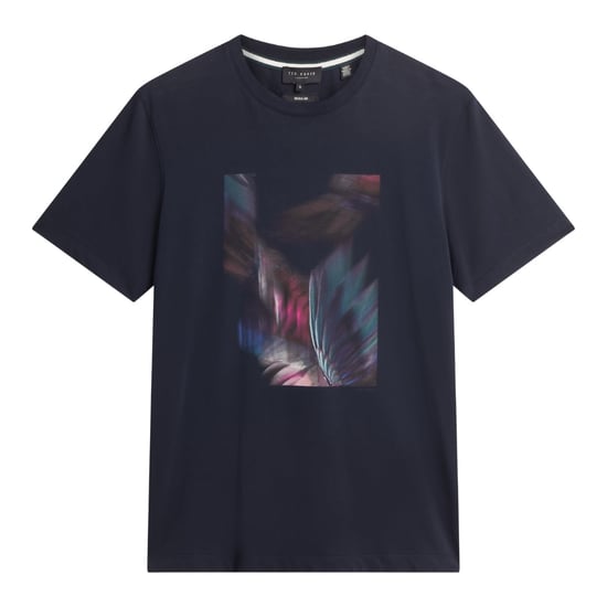 Ted Baker Father Box Printed Navy T-shirt - Image 1