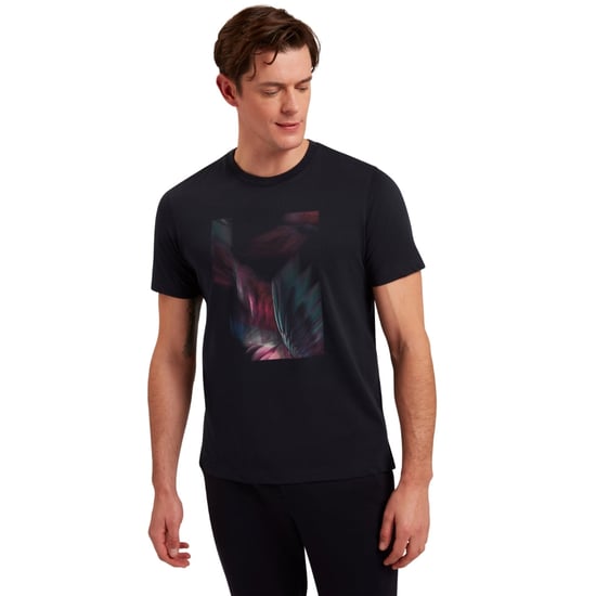 Ted Baker Father Box Printed Navy T-shirt - Image 4