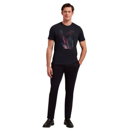 Ted Baker Father Box Printed Navy T-shirt - Image 6
