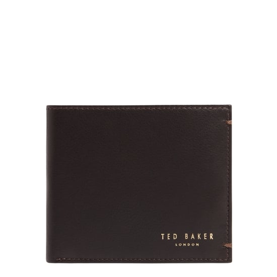 Ted Baker Harvey Bifold Coin Brown Leather Wallet - Image 1