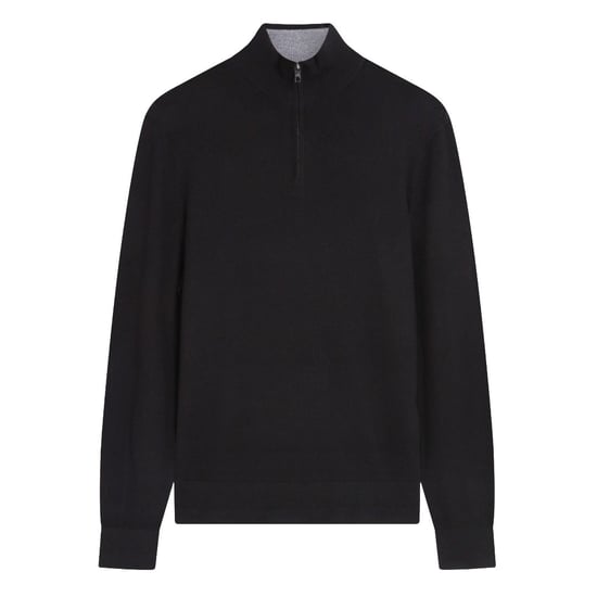 Ted Baker Limehas Merino Core Half Zip Zwarte Trui - Image 1