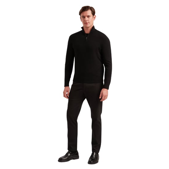 Ted Baker Limehas Merino Core Half Zip Zwarte Trui - Image 2