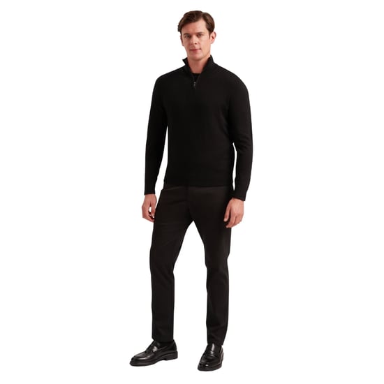 Ted Baker Limehas Merino Core Half Zip Zwarte Trui - Image 3