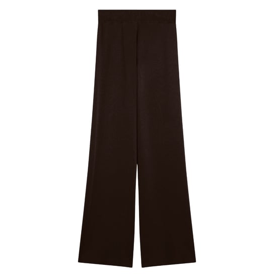 Ted Baker Matilli Wide Leg Knit Dark Brown Trousers - Image 1