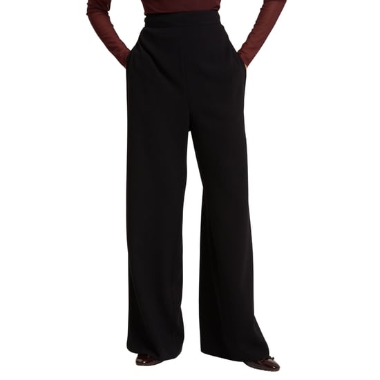Ted Baker Gorjja Piping Detail Wide Leg Black Crepe Trouser - Image 2