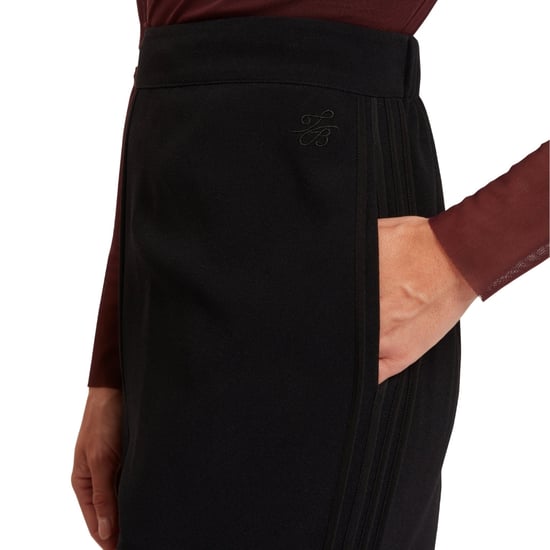 Ted Baker Gorjja Piping Detail Wide Leg Black Crepe Trouser - Image 5