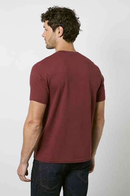 Wine Grandad  Neck T-shirt - Image 3
