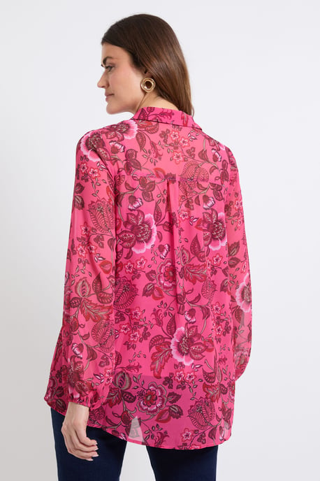 High Low Hem Longline Shirt - Image 3