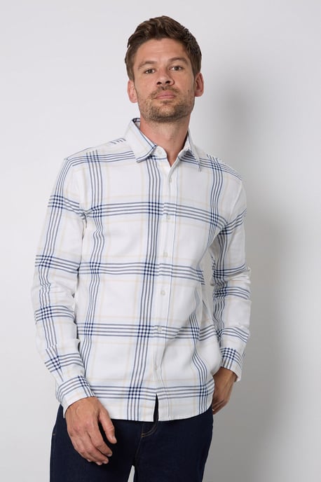 Natural Check Long Sleeve Shirt - Image 1