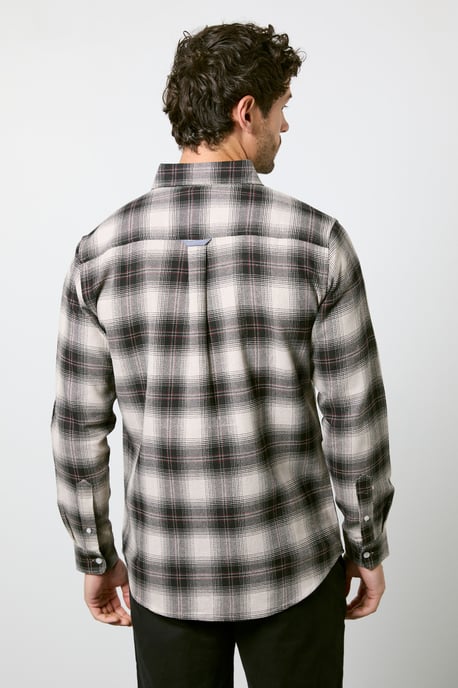 Natural Western Check Long Sleeve Shirt - Image 3