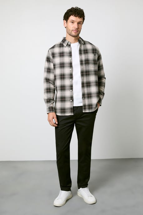 Natural Western Check Long Sleeve Shirt - Image 4