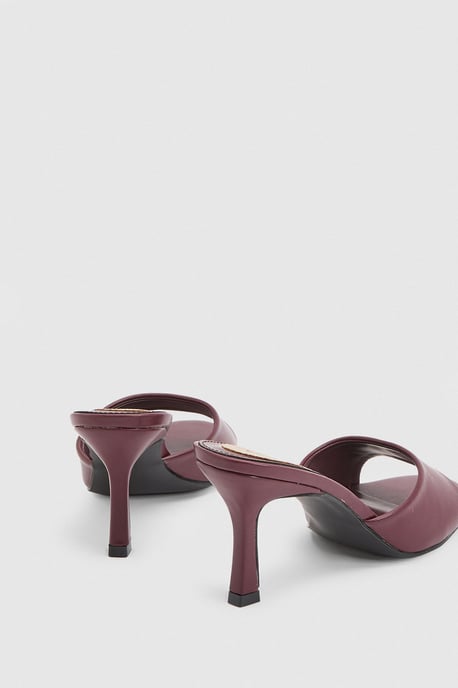 Abbie Faux Patent Leather Medium Stiletto Heeled Mules - Image 4