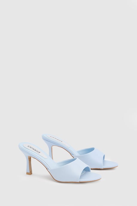 Abbie Faux Patent Leather Medium Stiletto Heeled Mules - Image 3