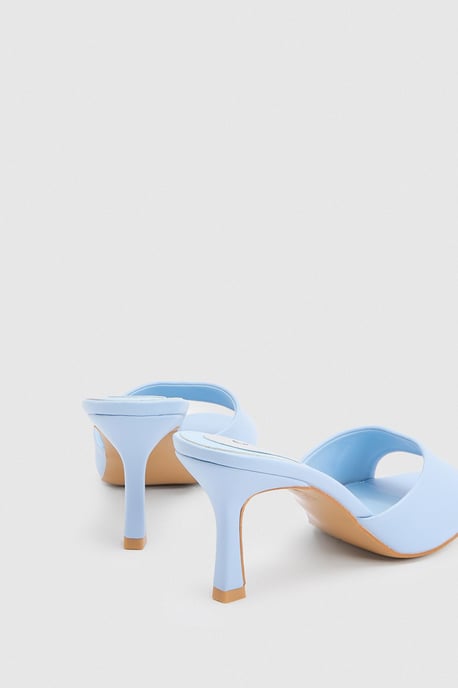 Abbie Faux Patent Leather Medium Stiletto Heeled Mules - Image 4