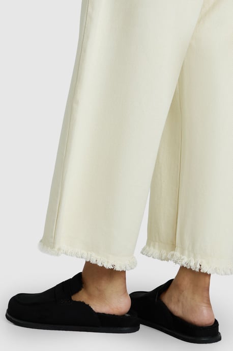 Faux Suede Fur Lined Closed Toe Clogs - Image 2