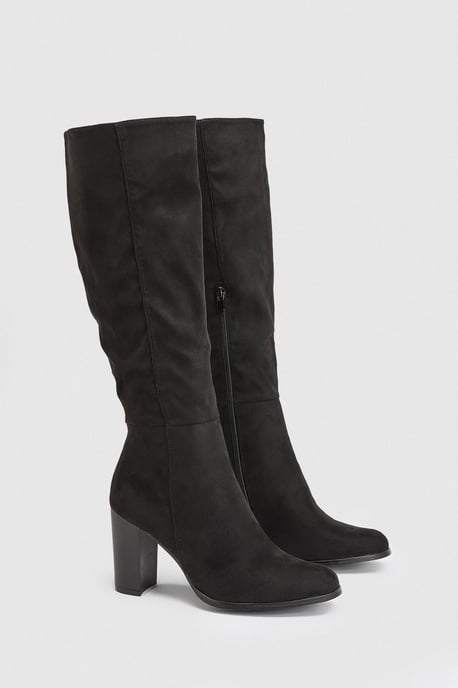 Malti Block Heel Knee High Boots - Image 3