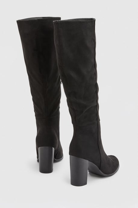 Malti Block Heel Knee High Boots - Image 4