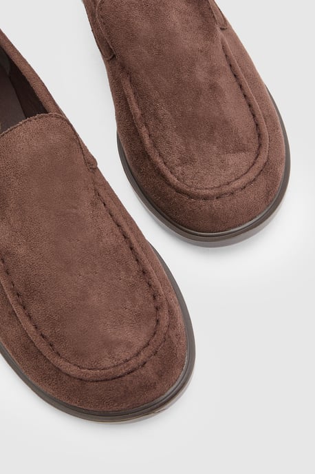 Clara Faux Suede Loafers - Image 5