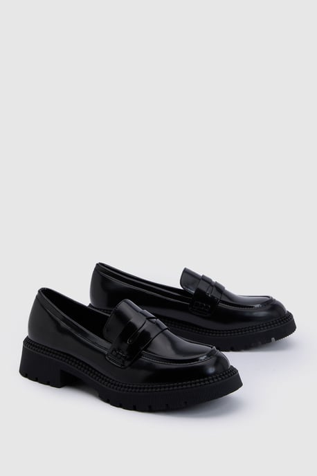 Wide Fit Chunky Sole Loafers - Image 3
