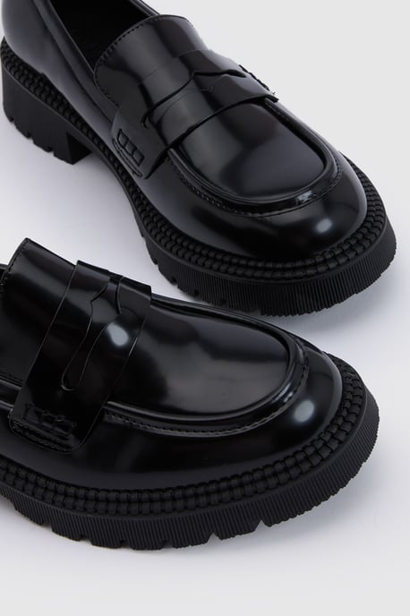 Wide Fit Chunky Sole Loafers - Image 5