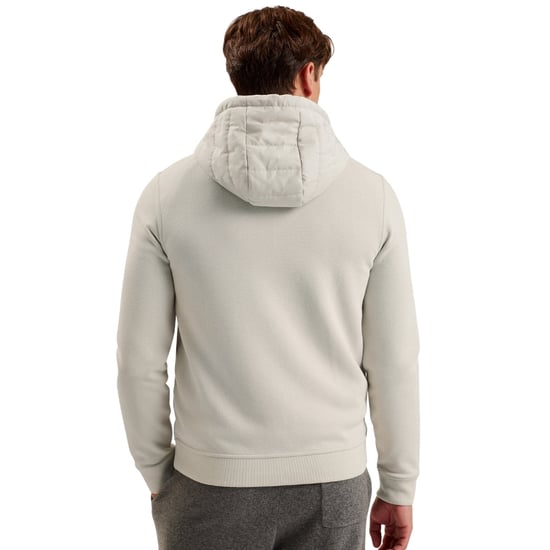 Ted Baker Adburys Regular Quilted Zip Beige Hoodie - Image 6