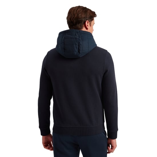 Ted Baker Adburys Regular Navy Quilted Zip Hoodie - Image 4
