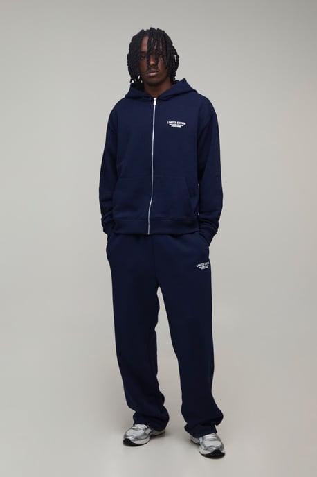 Tall Oversized Boxy Limited Edition Zip Through Hoodie - Image 4