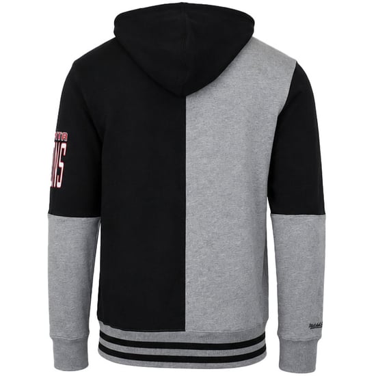 Mitchell & Ness NFL Atlanta Falcons Split Color Mens Grey/Black Hoodie - Image 3