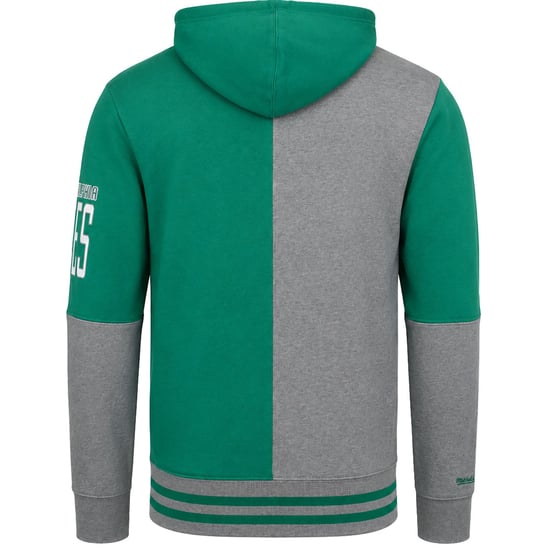Mitchell & Ness NFL Philadelphia Eagles Split Color Mens Grey/Green Hoodie - Image 3