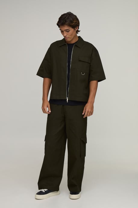 Oversized Half Sleeve OverShirt & Baggy Trouser Cargo Set - Image 4
