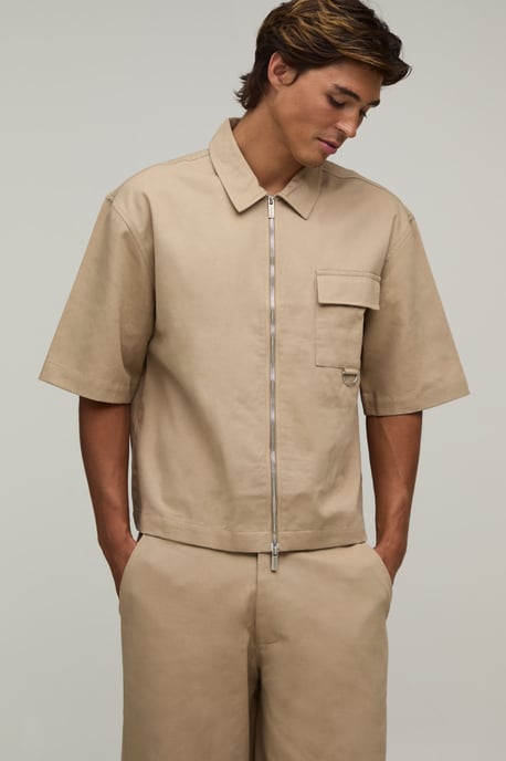 Oversized Half Sleeve OverShirt & Baggy Trouser Cargo Set - Image 3