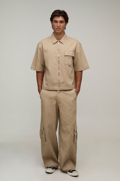 Oversized Half Sleeve OverShirt & Baggy Trouser Cargo Set - Image 4