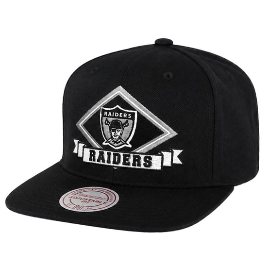 Mitchell & Ness NFL Oakland Raiders Diamonds Up Black Cap - Image 1
