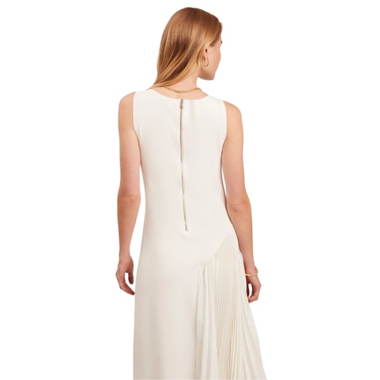Mouwloze Gebreide Jurk In Ivoorkleur Van Ted Baker Azzina Met Plooien - Image 4