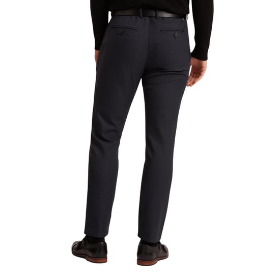 Ted Baker Brunit Slim Houndstooth Navy Trousers - Image 3