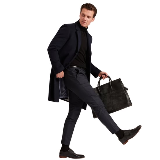 Ted Baker Brunit Slim Houndstooth Navy Trousers - Image 4