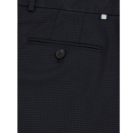 Ted Baker Brunit Slim Houndstooth Navy Trousers - Image 5