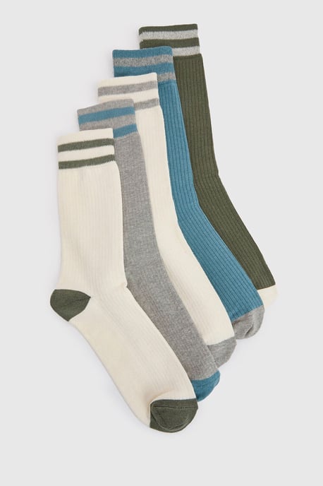 Multi 5 Pack Sport Socks - Image 1