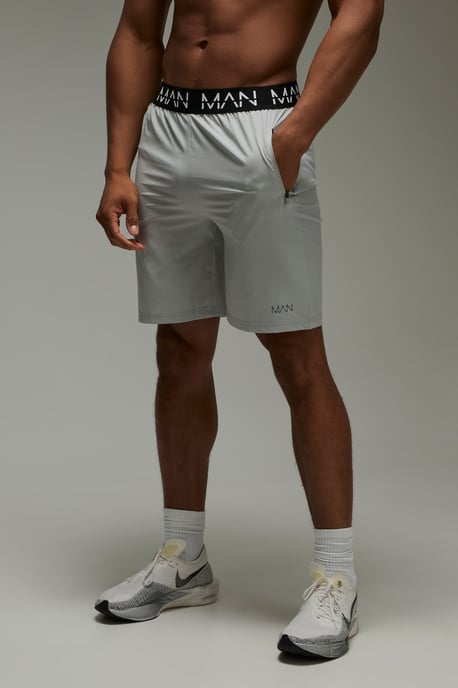 Man Active Gym Zip Pocket Regular Fit 5inch Shorts - Image 1