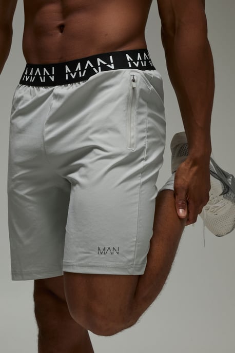 Man Active Gym Zip Pocket Regular Fit 5inch Shorts - Image 3
