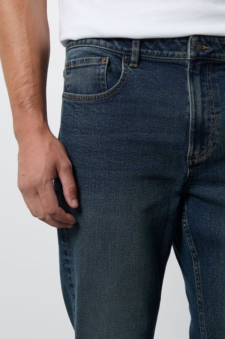 Dark Vintage Wash Stretch Bootcut Jeans - Image 4