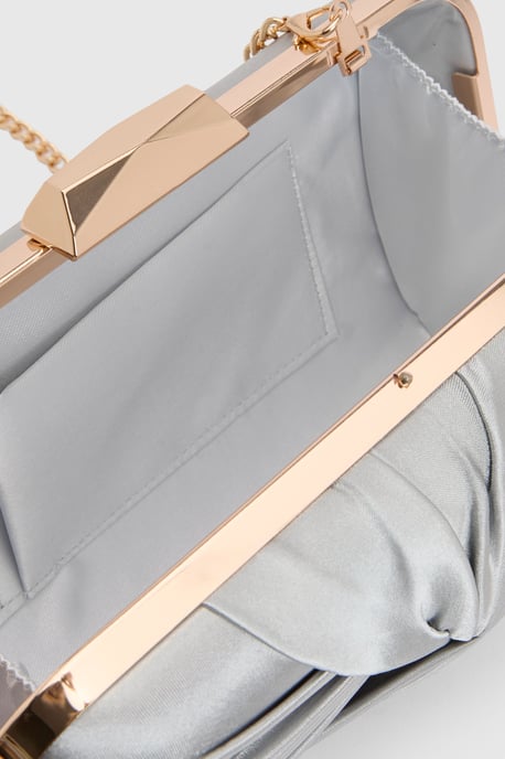 Beaut Satin Twist Clutch Bag - Image 4