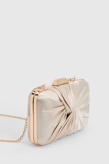 Beaut Satin Twist Clutch Bag - Image 3