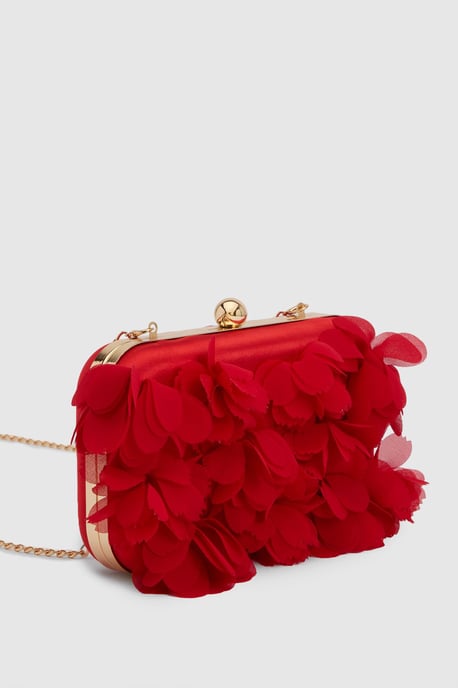 Pippa Petal Detail Clutch Bag - Image 3