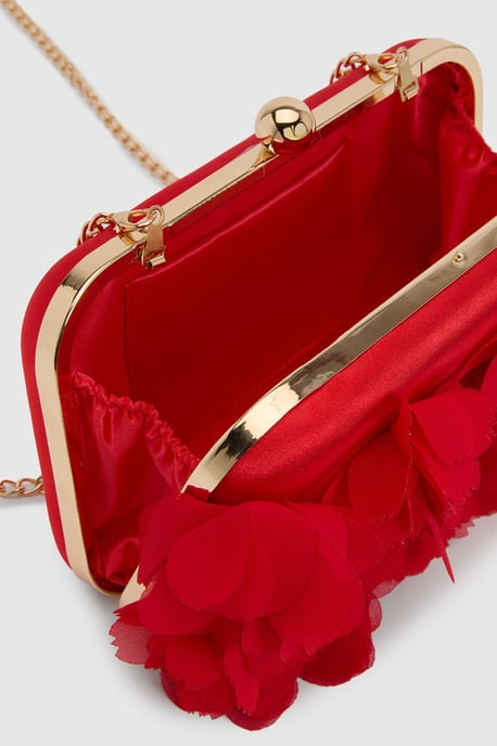 Pippa Petal Detail Clutch Bag - Image 4
