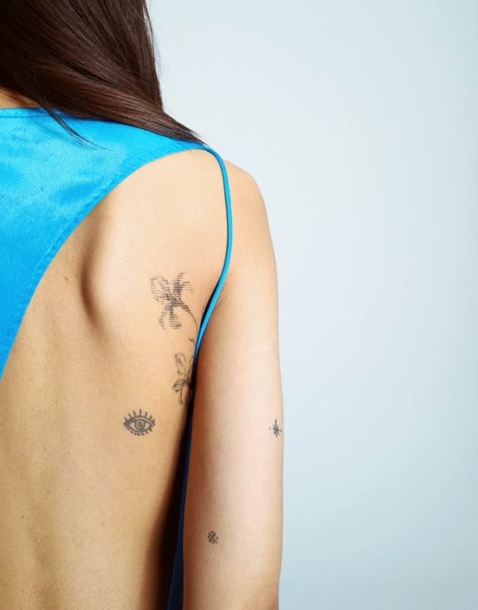 Topshop asymmetrisk klänning med öppen rygg i klarblått - Image 2