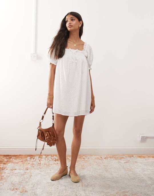 Miss Selfridge broderad smockklänning - Image 2
