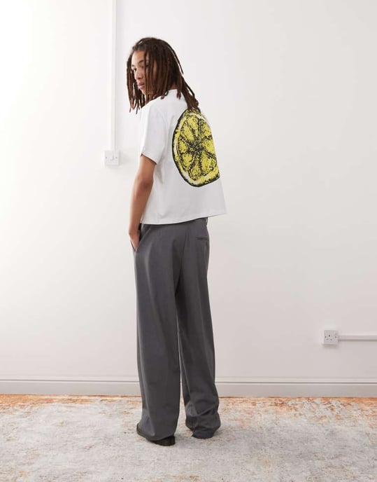 Reclaimed Vintage The Stone Roses licensierad t-shirt i vitt - Image 4