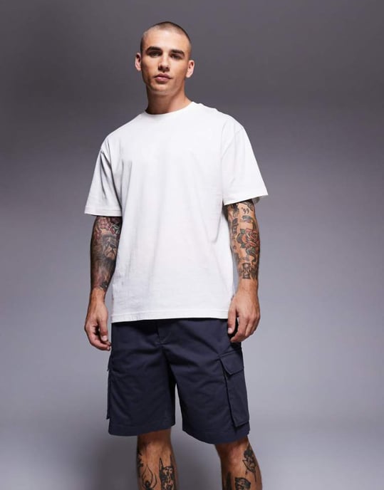 Calvin Klein Jeans cargoshorts i grått - Image 1